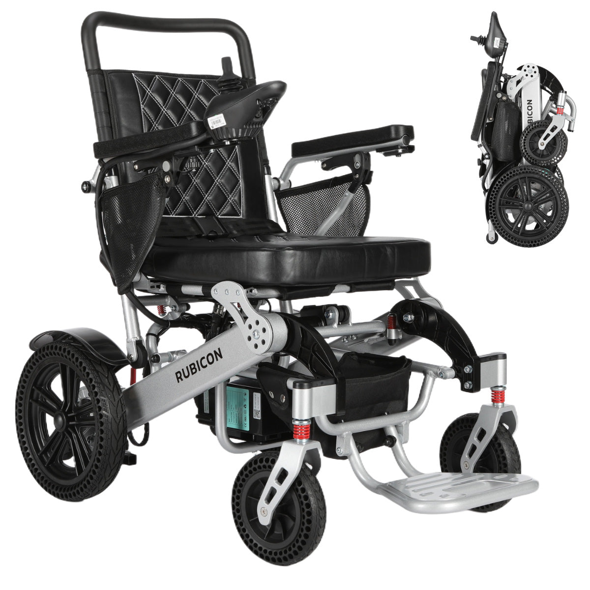 DX17 - Automatic Folding & Unfolding Portable Electric Wheelchair: Collapsible, Lightweight & All Terrain | Travel Friendly Power Wheelchair - Image 3