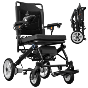 Rubicon DX05 – Lightest Foldable Electric Wheelchair for Travel & Daily Use | 30 lbs, Portable & Lightweight - Airline Approved, 10-Mile Range