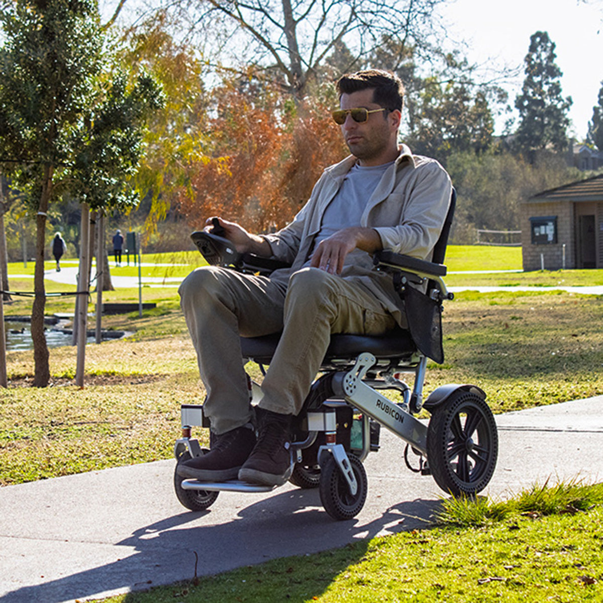 DX17 - Automatic Folding & Unfolding Portable Electric Wheelchair: Collapsible, Lightweight & All Terrain | Travel Friendly Power Wheelchair - Image 7
